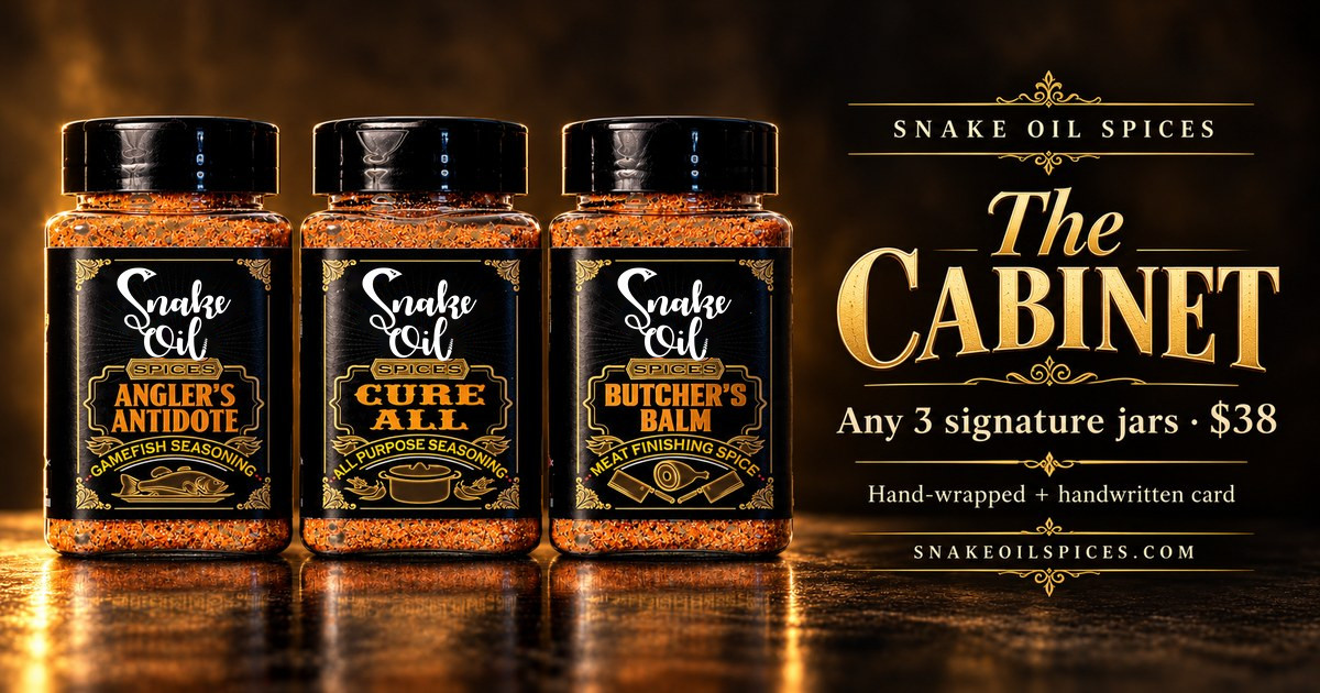 The Cabinet: three signature jars, any 3 for $38, hand-wrapped with a handwritten card